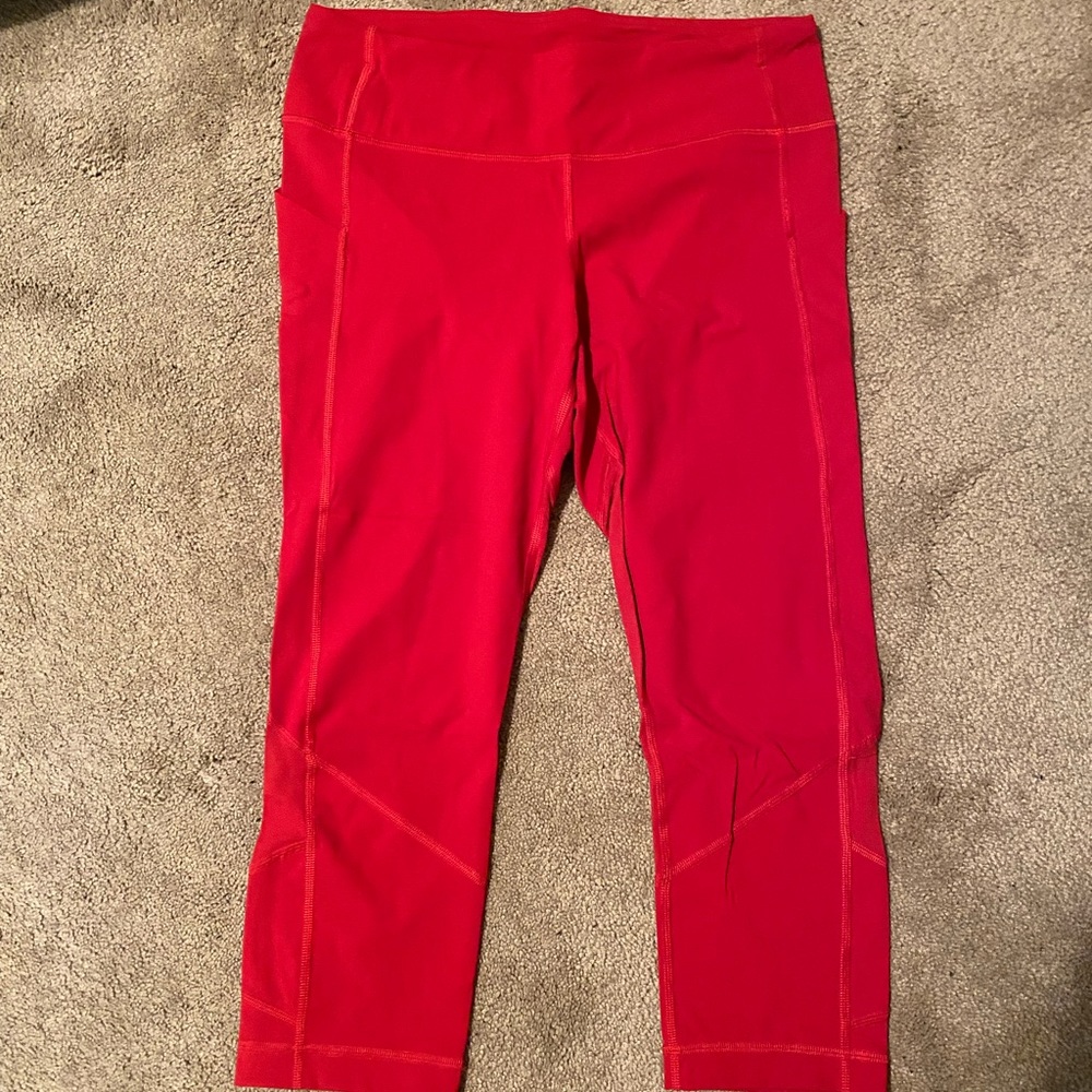 Red lululemon leggings